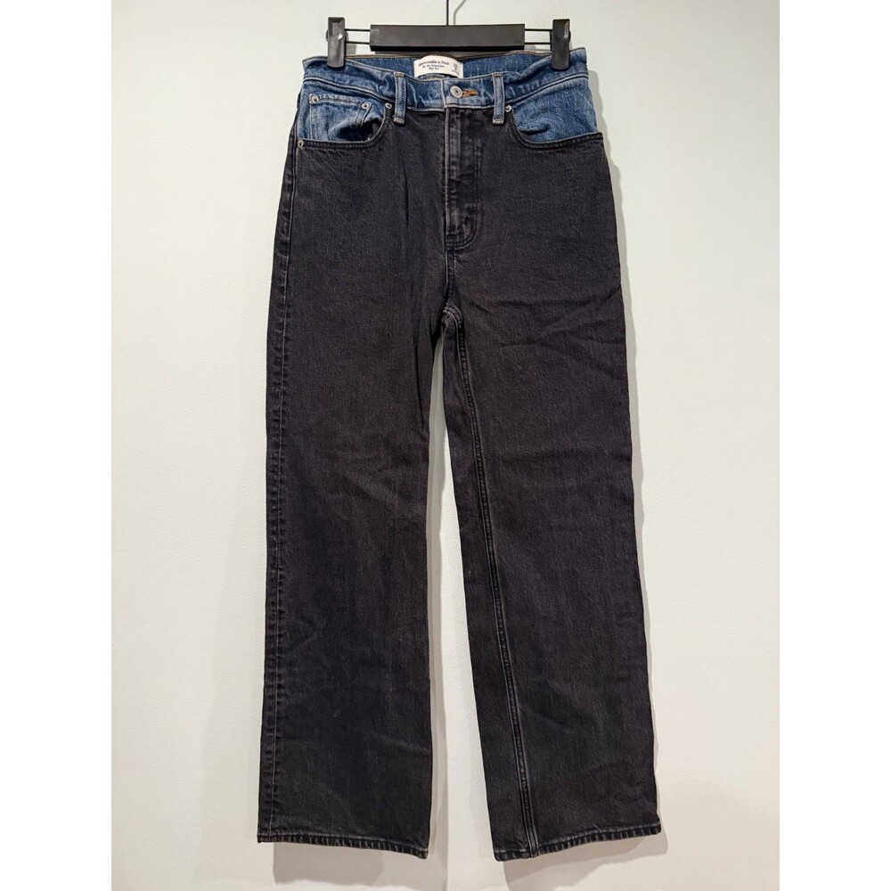 Abercrombie & Fitch ‘90s Relaxed Jeans Womens 26** Black Travel Vacation Western
